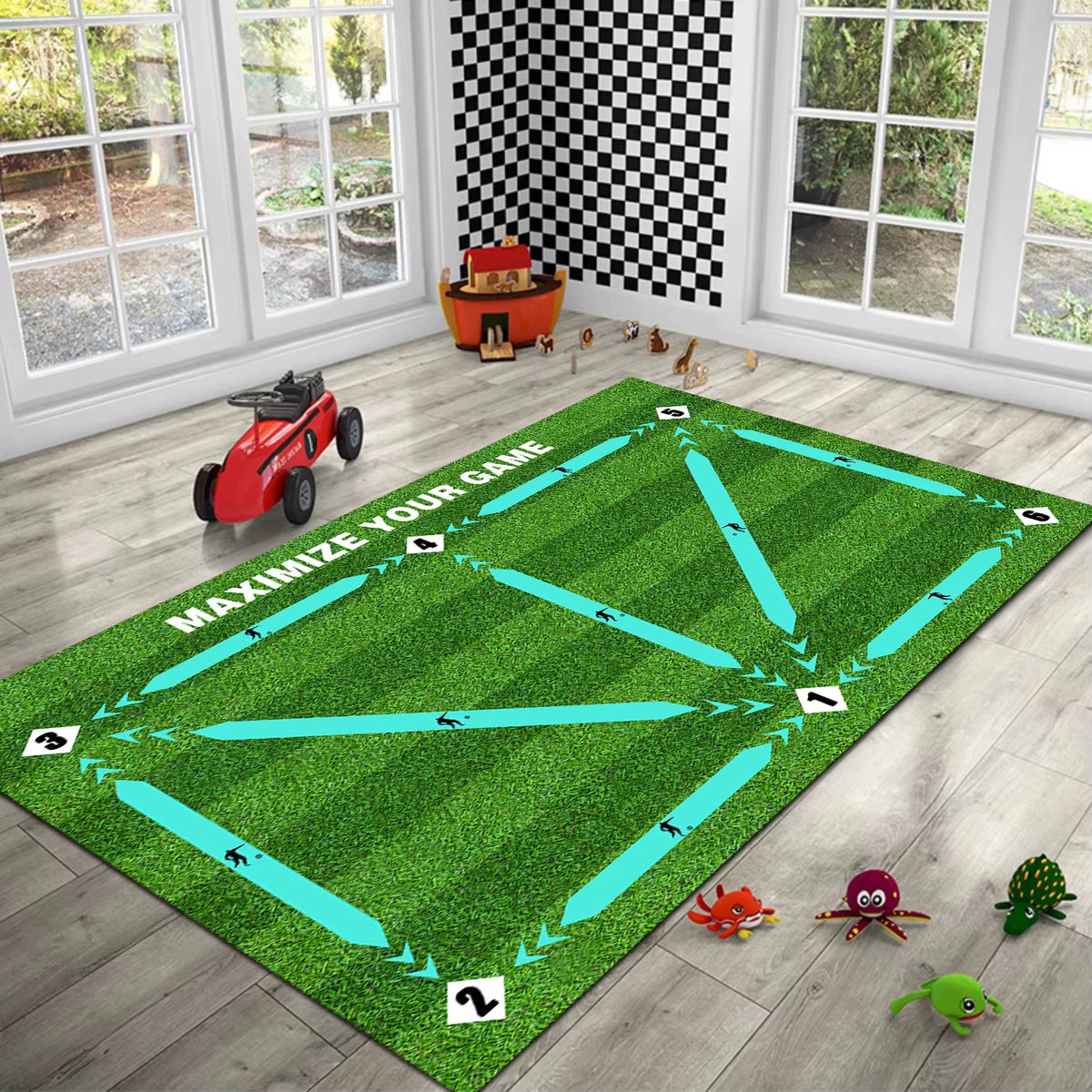Football Training Mat Rug Dribbling Futbol Voetbal Training Mats Carpet Kids Soccer Indoor Equipment Durable Non Slip Foldable